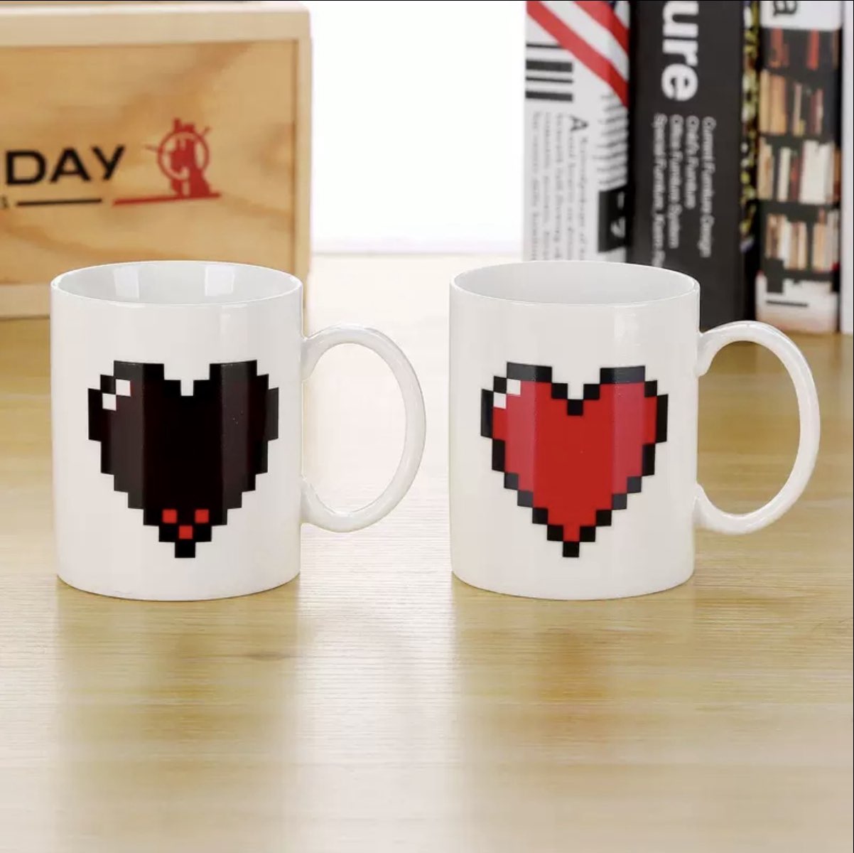 ハートマグカップ（熱変色）